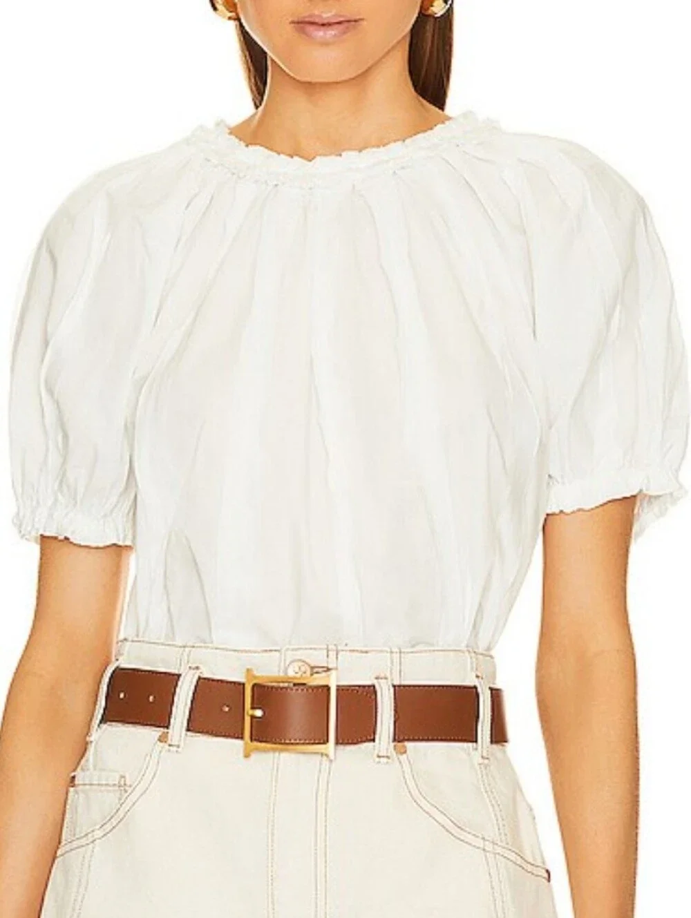 Ulla Johnson Lora Top in Pristine In Pristine